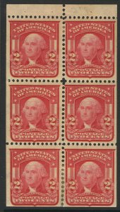 MALACK 319g VF+ OG Hrs, well centered, booklet pane ..MORE.. g8786