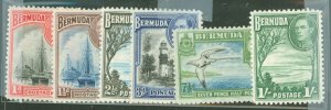 Bermuda #118/119/120A/121A/  Multiple (King)