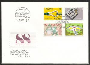 Switzerland 824-7 1988 Special Issues UA FDC