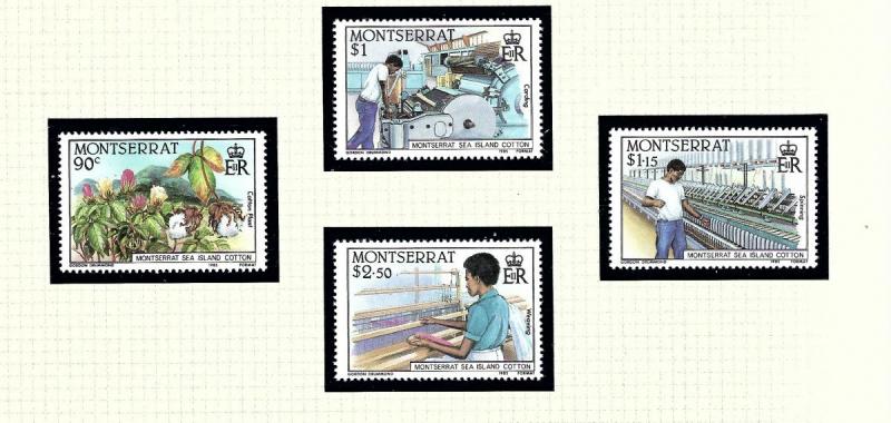 Montserrat 569-72 MNH 1985 Sea Island Cotton