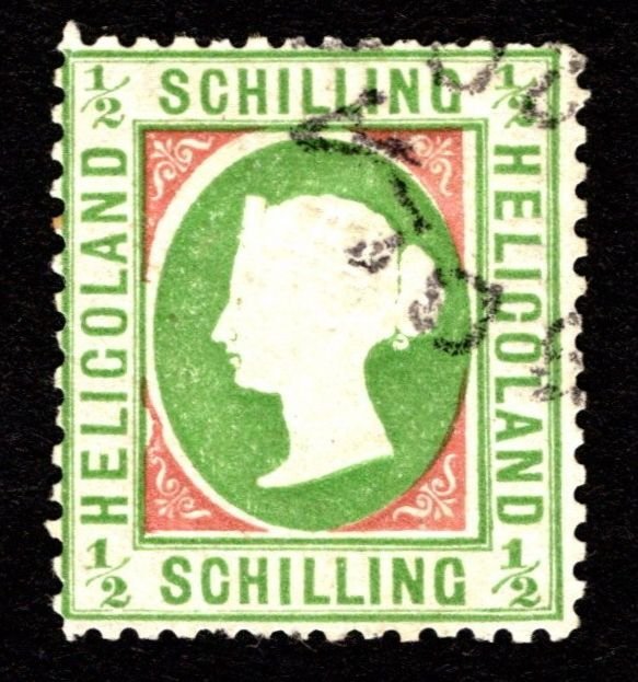 1869, Heligoland 1/2Sch, Used, Sc 5