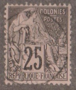 French Colonies Scott #54 Stamp - Used Single