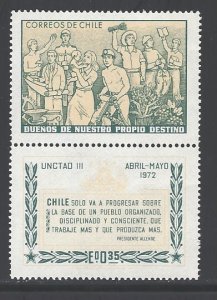 Chile Sc # 418 mint never hinged (BBC)
