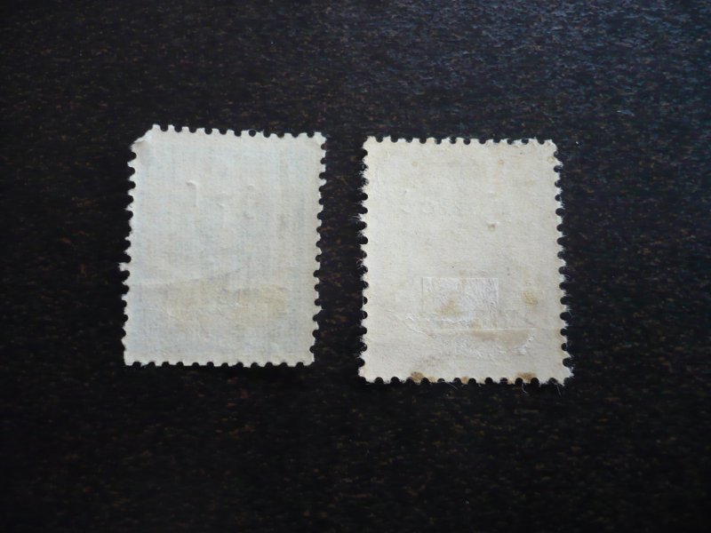 Stamps - Burma - Scott# 2N59, 2N64 - Mint Hinged Part Set of 2 Stamps