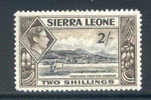 Sierra Leone 2/- Black & Sepia SG197 Mounted Mint