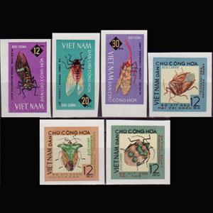 VIET NAM NORTH 1965 - Scott# 360-5 Insects Imp Set of 6 NH