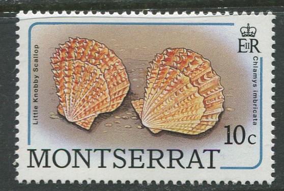 Montserrat - Scott 682 - QEII Definitive- Shells -1988 - MNH -Single 10c Stamp