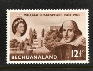 STAMP STATION PERTH Bechuanaland #197 Shakespeare Issue MLH CV$0.35