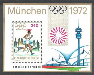 Senegal Olympic Games Munich MS 1972 MNH SC#369 SG#MS500