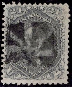 US Stamp #78 USED SCV $400. Well Balanced, Great Fancy Cancel.