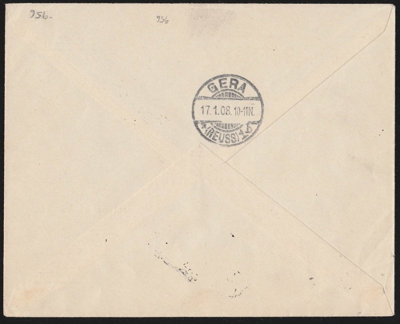 SARAWAK 1907 Registered cover franked Brooke 25c, 50c & $1. To Germany. RARE!