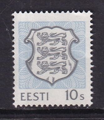 Estonia  #215  MNH  1993  National Arms  10s  ultra blue and grey