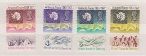 British Antarctic Territory 1971 Antarctic Treaty Set SG38/41 MNH X8775