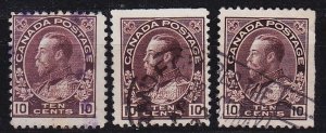 KANADA CANADA [1911] MiNr 0097 ( O/used ) [01] div. Zähnungen