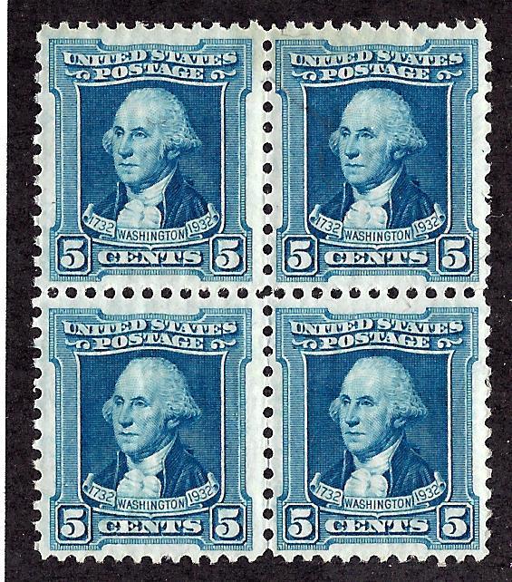 710 Mint,OG,NH... Block of 4... SCV $9.00