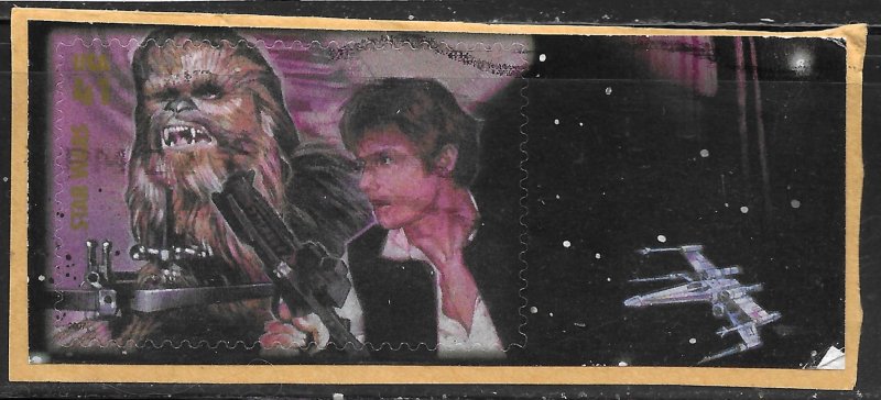 US #4143i 41c Star Wars - Chewbacca & Han Solo