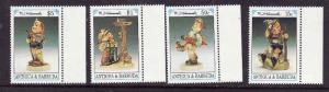 Antigua-Sc#1579//1586-unused NH 1/2 set-Hummel Figurines-1993-