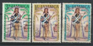 Jamaica  SG 214 -216 set   - Used    -  see scan and details