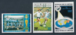 [112821] Cameroon Cameroun 1978 World Cup football soccer Argentina Imperf. MNH