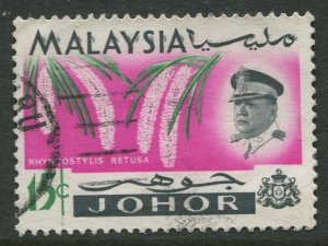 STAMP STATION PERTH Johore #174 Sultan Ismail Orchids Used 1965