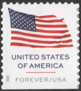 SC#6021 (Forever) U.S. Flag (BCA) Booklet Single (2025) SA