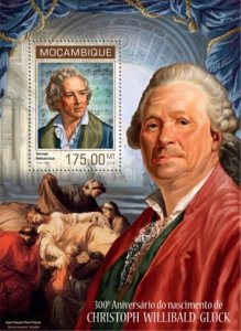 Mozambique - 2014 Christoph Willibald Gluck - Souvenir Sheet-13A-1447