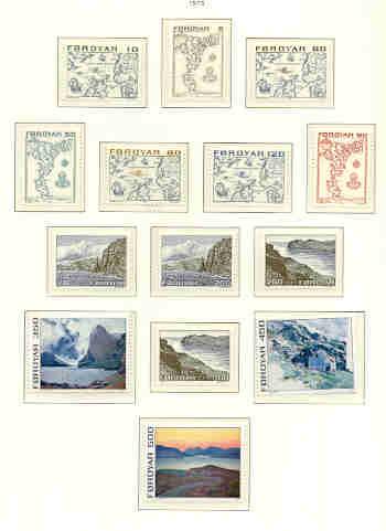 Faroe Islands Sc 7-20 1975 long stamp set mint NH