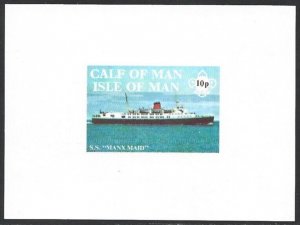 Calf of Man | Isle of Man 10d Ship Sheet Great Britain Local Post VF-NH-