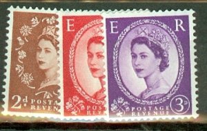 Great Britain 353c,354c,355c, 356c,357d,358c MNH CV $137; scan shows only a few