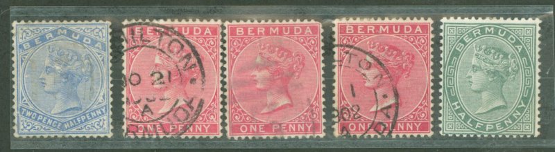 Bermuda #18/19/19b/19c/22 Used Single