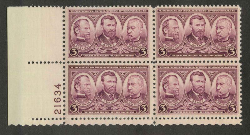 787 MNH Plate Block