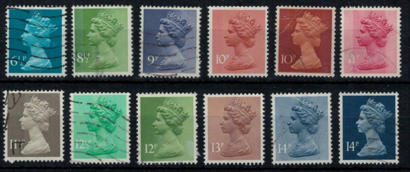 Great Britain 30 QEII Low Denomination Machins SG Type X - Used