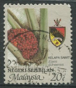 STAMP STATION PERTH Negri Sembilan #104 Agriculture Type & State Crest Used 1986