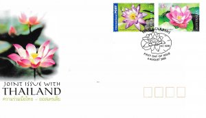 Australia-Thailand Joint Issue 2002 Water Lilies First Day Cover