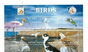 Nevis - 2002 - Birds  - Sheet of Six   - MNH