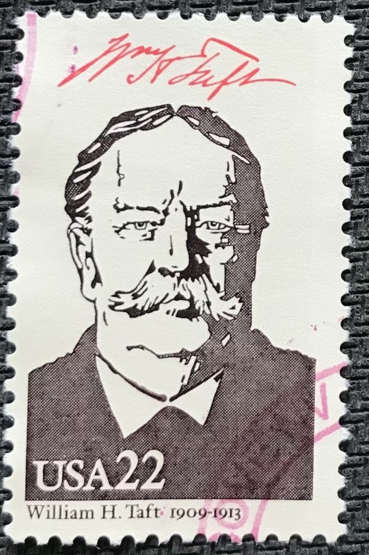 US #2218h Used Single William Howard Taft SCV $.40 L42