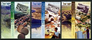 Israel 1680-1682-tab, MNH. Regional Development Towns, 2007.