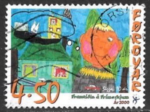 FAROE ISLANDS 2000 4.50k Children's Art Issue Sc 380 VFU