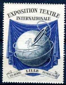 textile international exhibition cinderella poster stamp 1951 (1)