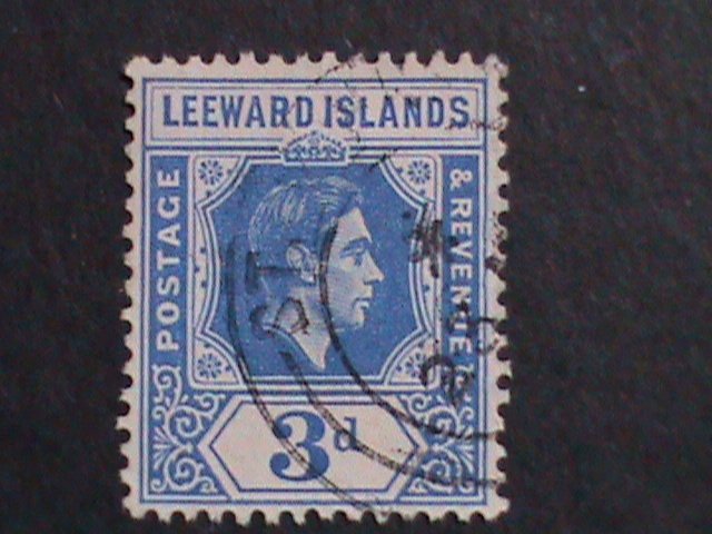 ​LEEWARD ISLANDS-1940 SC#125 KING GEORGE VI- USED -83 YEARS OLD  VERY FINE