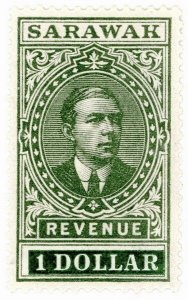 (I.B) Sarawak Revenue : Duty Stamp $1 (1918)