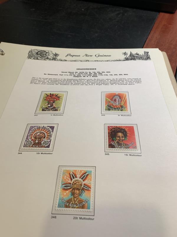 STAMP STATION PERTH: PNG Complete Collection from 1952 to 1989 Mint Never Hinged