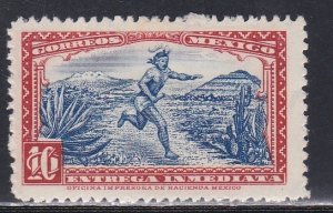 Mexico # E3, Foot Messenger, HInged