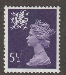 Great Britain Wales Scott#WMMH6cb SG# W21 1975 QEII MNH