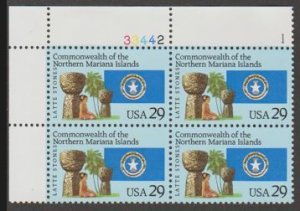 U.S. Scott #2804 Mariana Islands Stamp - Mint NH Plate Block