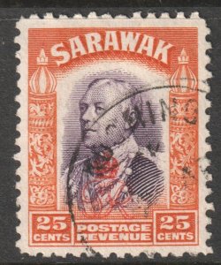 Sarawak Scott 169 - SG160, 1947 GviR Crown Colony 25c used