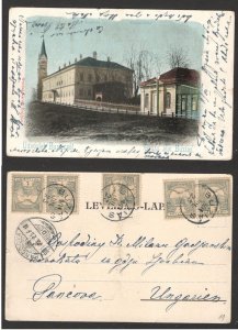 ROMANIA TO SERBIA - HUNGARY - POSTCARD, STATIONERY- BUZIAS - 1901.