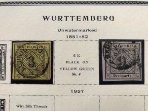 Wurttemberg 10 Scans - In Mounts