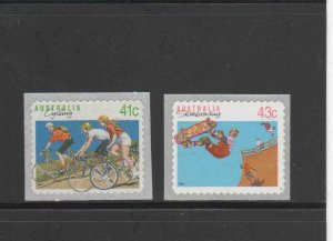 AUSTRALIA #1185-1186  1990  SPORTS   MINT VF NH  O.G