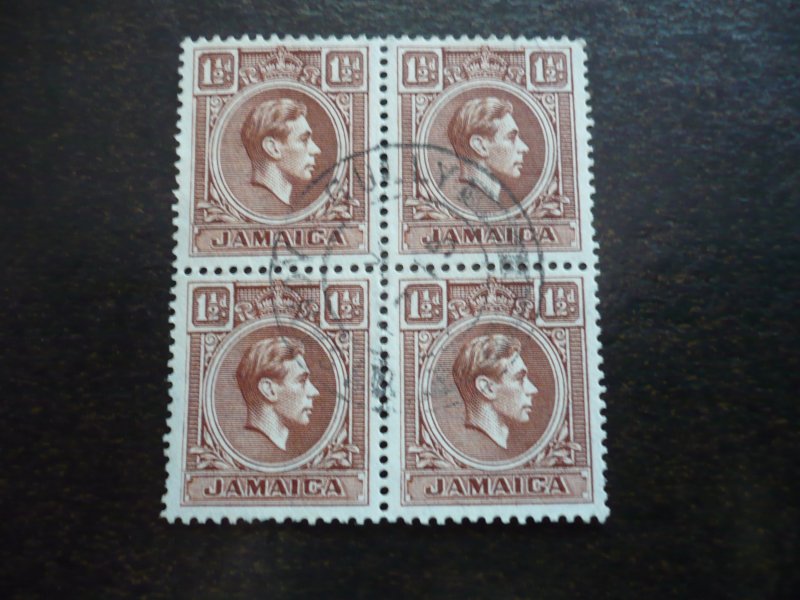 Stamps - Jamaica - Scott# 118 - Used Block of 4 Stamps